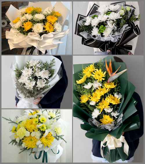 湖北黄冈市黄梅县独山镇花园村白事花束代送